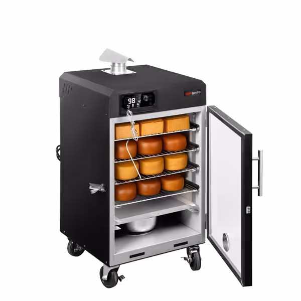 Tütsüleme Fırını - Dijital Kontrol - Elektrikli - 4 Raflı - 509x581x1058mm - Tekerlekli - Siyah