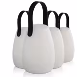 (4 pcs) LED Table Lamp - NIELS MINI - Rechargeable - Cordless - 3-step dimmable - Ø110mm - White - with Charging Dock