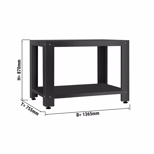 Base frame for pizza oven