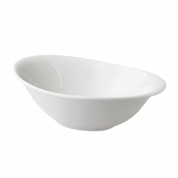 (6 pcs) Saladier WHITE DELIGHT - Porcelaine - 210x135mm - Blanc