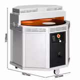 Commercial Lavash & Flatbread gas Oven – Rotary Plate Ø 900 mm – 20 kW – On Castors