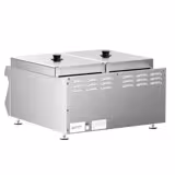 Fritadeira elétrica dupla - 13+13L - 9,0kW - com torneira de drenagem