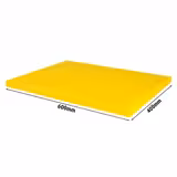Planche à découper antidérapante avec butées – format EN 600 × 400 – conforme HACCP – Jaune