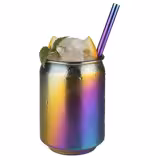 (6 stuks) COOL - Beker - 350ml - Meerkleurig - met stapelbaar