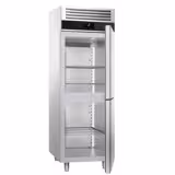 Upright Fridge Stainless steel PREMIUM - GN 2/1 - 700L - with 2 half doors