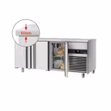 Koelwerkbank PREMIUM - 1865x700mm - met 3 deuren