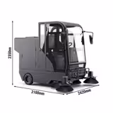 Commercial Ride-on Floor Sweeper - Work Rate 13750m²/h