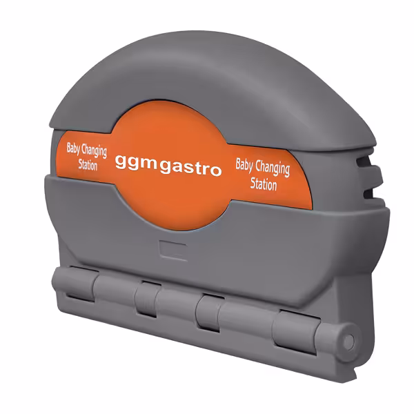 Commercial Wall-Mounted Changing Table – Horizontal - 860x500mm - Grey - 20 kg