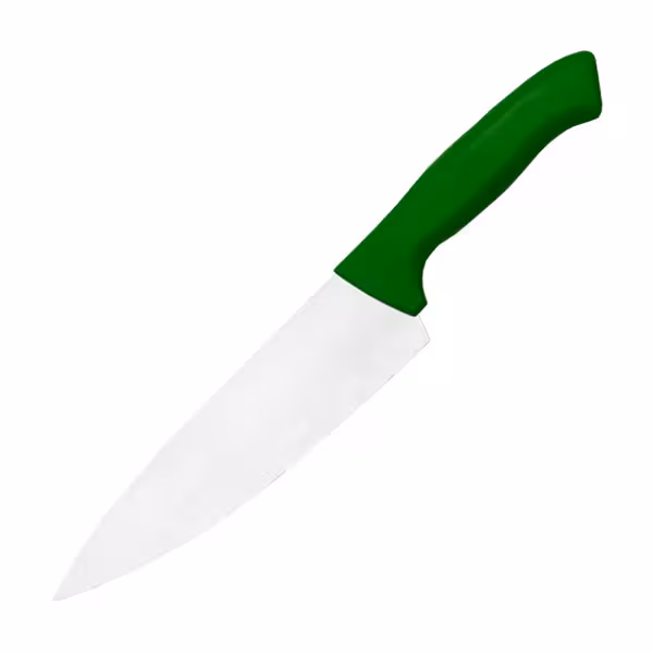 Koksmes - Lemmet: 190mm - recht - RVS