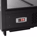 Koelvitrine - tafelmodel - 100 liter - 682mm - schuifdeuren - gebogen ruit - met 2 schappen
