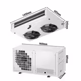Commercial Remote Split System Freezer Pack - max. for 15 m³ - IP rating IP 51 - 373W