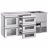 Direct Draw Beer Dispenser / Kegerator PREMIUM - 1950x700mm - 5 Drawers