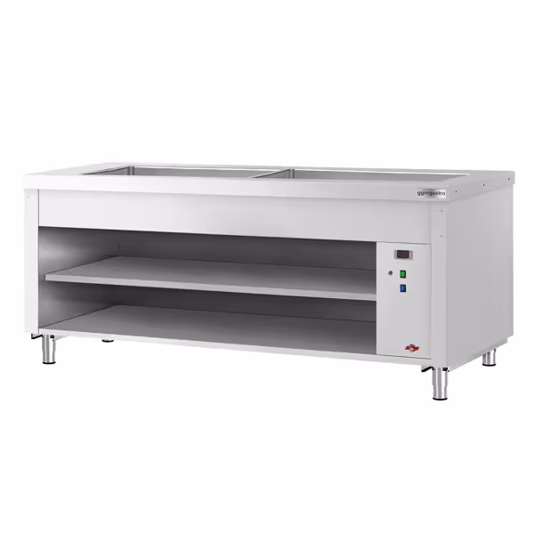 Buffet warmhoud KOPENHAGEN - 2310mm - met bain-marie - voor 6x GN 1/1
