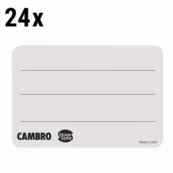 (24 bucăți) CAMBRO | Etichete de rotație StoreSafe® - 250 etichete per rolă