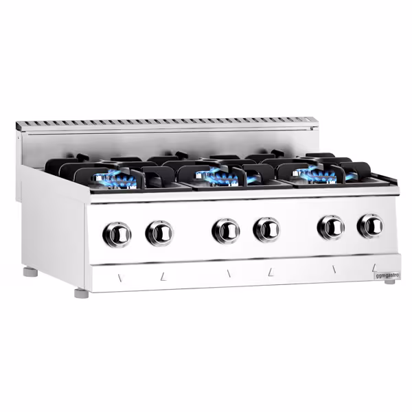Gasfornuis - 900x600mm - 19,6 kW - 6 pits
