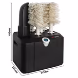 Glass Polishing Machine – 1.15 kW – with 5 Rotating Brushes & Hot Air Blower