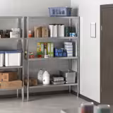 Raft din inox PREMIUM 1,2 x 0,5 m - cu 4 polițe (REGLABILE)