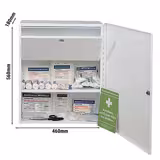 Armoire de premiers secours MEDICUS - remplie selon DIN 13169 - tôle d’acier
