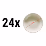 (24 pcs) TEOS | Deep Plate - Porcelain - Ø210mm - Cream