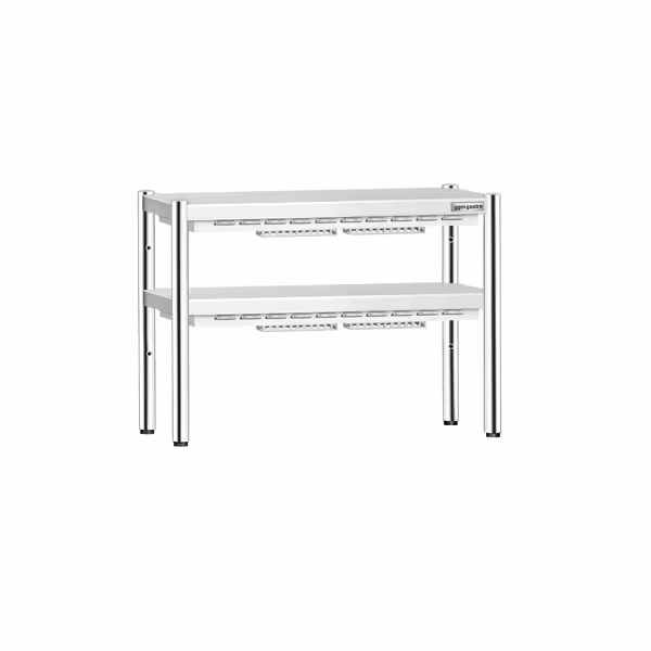 Commercial Heated Gantry PREMIUM with 2 Ceramic Heaters - 1000x370mm - 2x 700W - 2 Tier - height-adjustable