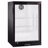 Barkühlschrank - 600mm - 126 Liter - mit 1 Glasflügeltür - Schwarz
