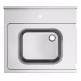 Table d’entrée pour lave-vaisselle - 800mm - Montage à gauche - avec 1 bac - pour DSHI1080WD