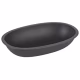 (12 Stück) Mehrweg-Menüschale - 800ml - Oval - Grau