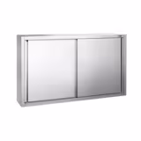 Armadio pensile in acciaio inox PREMIUM - 1400x400mm - con porte scorrevoli - 1000mm di altezza