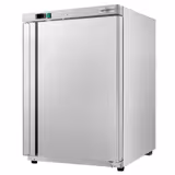 (2 stuks) Tafelmodel Voorraadkoelkast RVS ECO - 200l - met 1‑deurs dichte deur & 3 roosters - binnenzijde kunststof