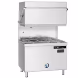 Commercial Pass-Through Dishwasher – Double-Basket – 22.2 kW – Built‑in Descaler