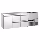 Biertheke PREMIUM - 2500x700mm - 1 Tür & 4 Schubladen