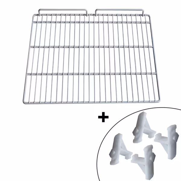 Ritilä - 630x490 mm - harmaa - plastifioitu - sis. 4 kiinnikettä - yhteensopiva TKSS600SFN