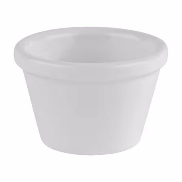 (6 stuks) Dompelbakjes - FRIENDLY - PET - 50 ml - rond - Ø 60mm - Wit