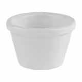 (6 pcs) Dipping Pot - FRIENDLY - PET - 50ml - round - Ø60mm - White