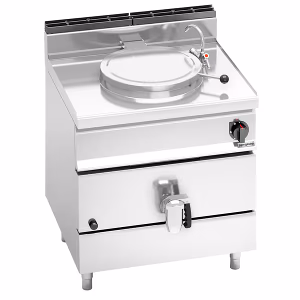 Gas Kochkessel - 55 Liter - 15,5 kW - Direkte Beheizung - mit Wasserzulauf & Ablasshahn