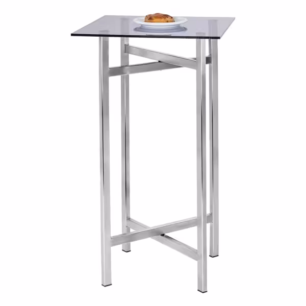 Folding Side Table - 50x50cm - Height: 1200mm