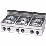 Fogão a gás - 6x queimadores (33,5 kW) com chama piloto