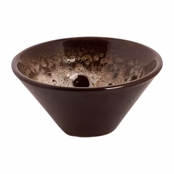 (48 pcs) Dessert Bowl - SABANA - Stoneware - 50ml - round - Ø 80mm - Brown/White