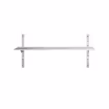 Mensola a parete in acciaio inox PREMIUM - 1600x300mm - con 2 ripiani