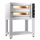 Elektro Pizzaofen - (Vollschamott) - 4+4x 34cm - Manuell - inkl. Untergestell