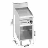 Plaque de cuisson électrique - 4 kW - lisse - incl. soubassement