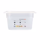 (6 pièces) CAMBRO | SafeTrak - Récipients en polypropylène GN 1/3 - laiteux - Hauteur : 100mm