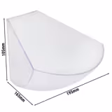 (6 pcs) Gastronorm Container - Acrylic - 165x195x105mm - Clear - 1L - for Multi Rack 11444 & 11446