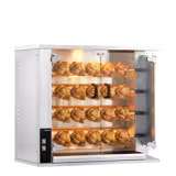 Gas kippengrill - 18,8kW - met 4 spiesen voor maximaal 20 kippen