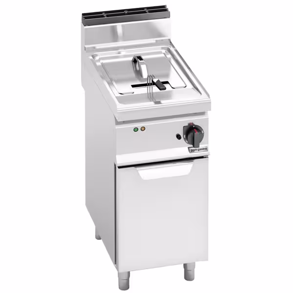 Elektrische friteuse - 10 liter - 9 kW - mechanische bediening - met aftapkraan