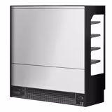 Commercial multideck display fridge - 1940mm - 893L - with 3 hinged glass doors & 4 shelves - Black