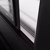 Vitrine Refrigerada Panorâmica - 570L - 1210mm - Vidro duplo - com 2 prateleiras - porta traseira de correr - para pastelaria/bolos - Preto