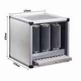 Exhaust Air Purification System without Motor - 2500m³/h - with Pre‑Filter & Activated Carbon Filter