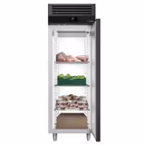 Kühlschrank Edelstahl PREMIUM - GN 2/1 - 700 Liter - mit 1 Tür - Anthrazit