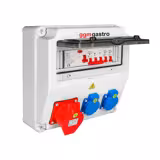 Endüstriyel Prizli Dağıtım Kutusu - 2x 230V & 1x 16A priz - Kaçak akım rölesi dahil (RCD)